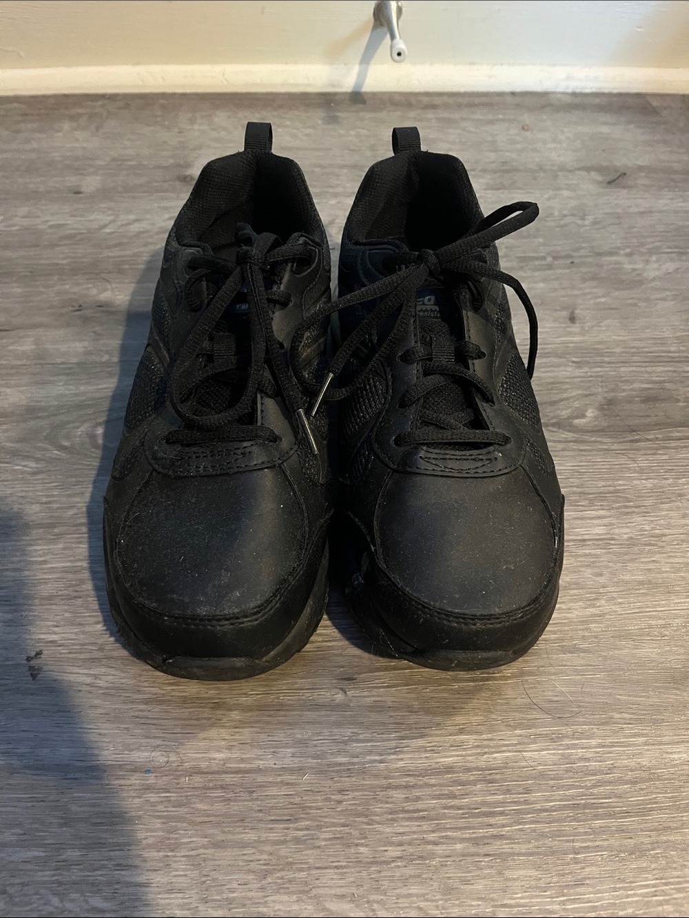 Women's Black Athletic Lace-Up Sneakers